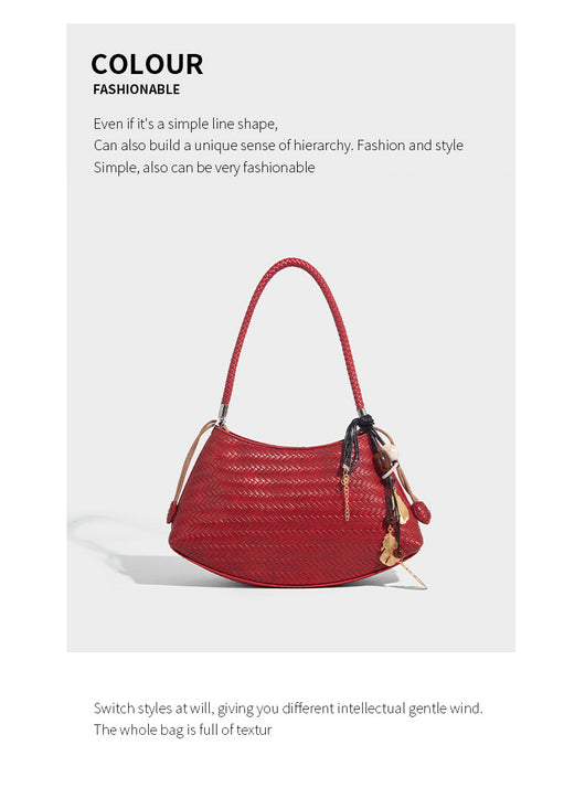 Bolso Tejido Axilar Commuter - Cartera Versátil de Hombro - Image 23
