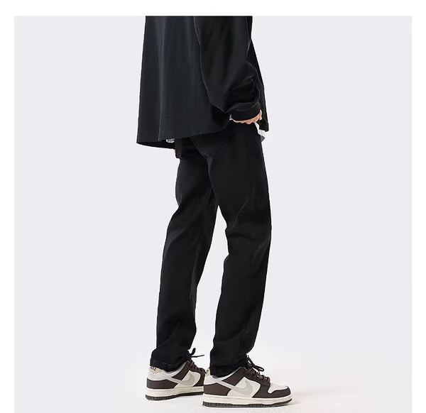 Jeans Slim Fit Negro Puro para Hombre
