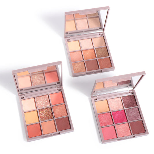 Paleta de Sombras de Dedos 9 Colores - Acabado Profesional