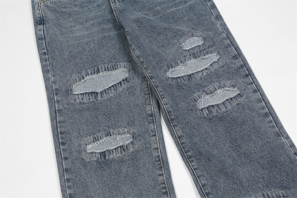 Jeans Rotos Sueltos Estilo Urbano para Hombre