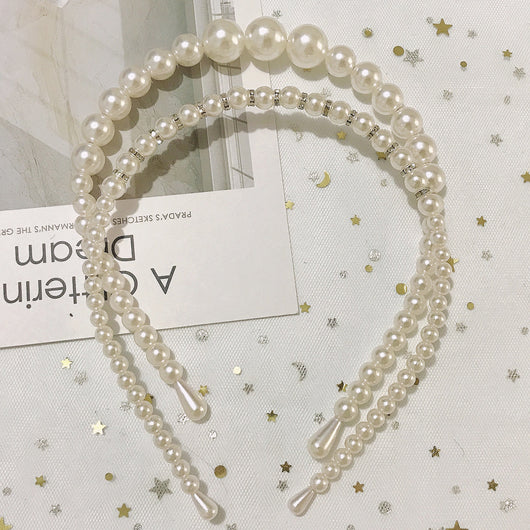Set de 3 Diademas de Perlas para Mujer, Estilo Versátil y Elegante - Image 3