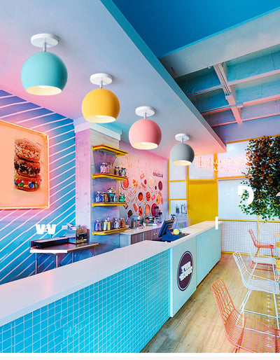 Lámpara LED de Techo Macaron para Pasillos - Luz Moderna en Hierro - Image 19