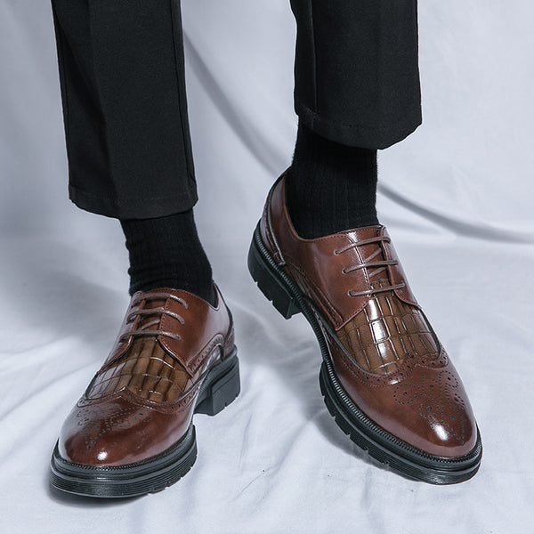 Zapatos Derby Casuales para Hombre - Estilo Británico Formal