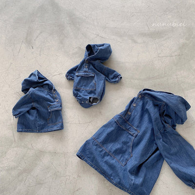 Mono Denim Estilo Coreano para Bebés Niños y Niñas - Image 3