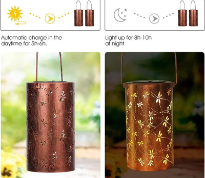 Lámpara Solar Colgante Decorativa para Patio - Resistente al Agua - Image 12