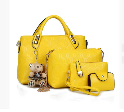 Juego de 4 Bolsas de Moda Coreana con Diseño en Relieve para Mujer - Image 16