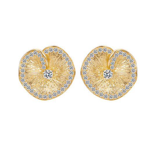 Aretes de Plata 925 con Diseño de Hoja de Loto Texturizada - Image 5