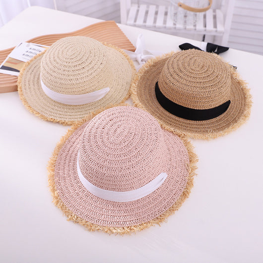 Sombrero de Paja Calado Protección Solar Estilo Británico - Image 3