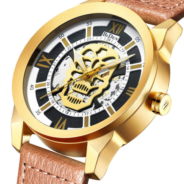 Reloj Casual Biden para Hombre con Diseño Hueco y Movimiento de Cuarzo