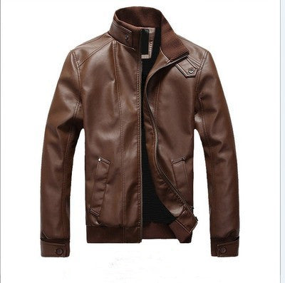 Chaqueta de Cuero Slim Fit para Motociclista - Image 5