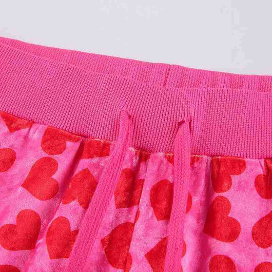 Vestido Terciopelo Rojo Estampado Love para Mujer - Image 2