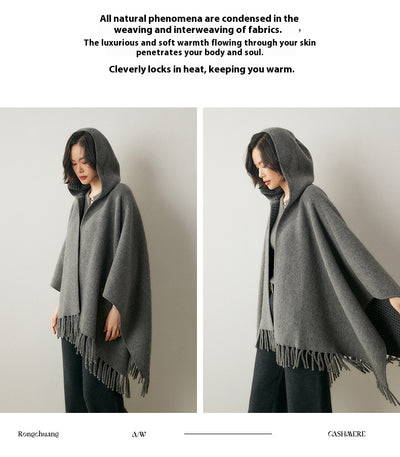Capa Poncho con Capucha y Aislamiento de Aire Engrosado - Image 10