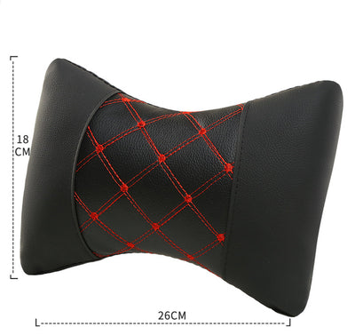 Almohada Cervical Acolchada de Cuero para Auto - Soporte Neck Pillow - Image 7