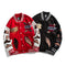 Chaqueta Beisbolera Hombre Estampado Creativo Oversized