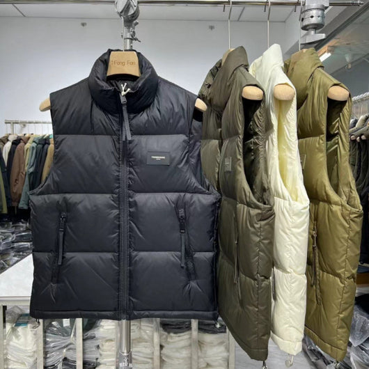 Chaleco Acolchado con Cuello de Pie para Hombre - Image 11