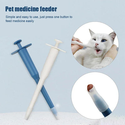 Dispensador de Medicinas y Alimentos para Mascotas - Jeringa Reutilizable Multipropósito