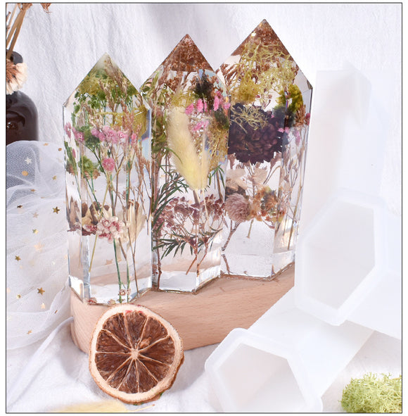 Molde de Silicona Epoxi Cristal para Velas Artesanales