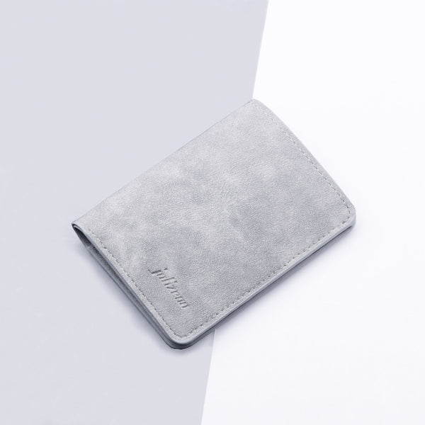 Billetera Compacta de Cuero para Licencia y Tarjetas - Diseño Ultrafino Multifuncional