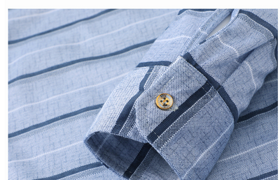 Camiseta Rayada Primavera para Hombre Adulto Mayor - Image 14