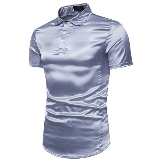 Camisa Casual de Manga Corta Básica para Hombre - Diseño Versátil y Cómodo - Image 10