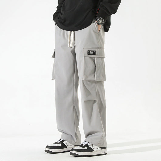 Pantalones Casuales Rectos con Múltiples Bolsillos para Niños - Image 3