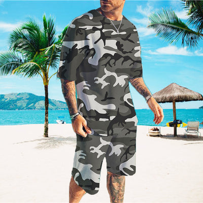 Traje Deportivo Casual Hombre Estampado Fresco - Image 12