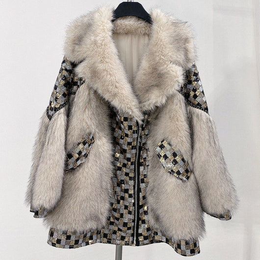 Abrigo Largo de Lana de Cordero para Mujer - Diseño Elegante y Cálido - Image 3