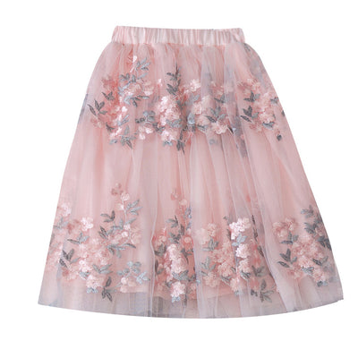 Falda Tutú Infantil de Malla con Estampado Floral - Image 8