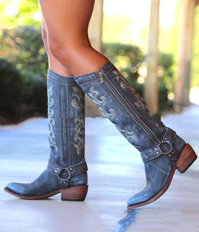 Botas de Motorista Clásicas con Cierre Lateral - Estilo Europeo y Americano - Image 11