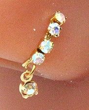 Aro Piercing Nasal Bisagra Mariposa con Zirconia - Tabique Elegante - Image 9