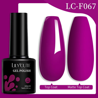 Set de Pegamento para Uñas con Brillo de Color Sólido - Image 3