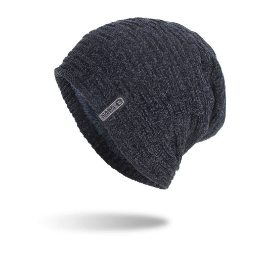 Gorro de Lana con Patrón Geométrico Horizontal y Vertical - Image 10