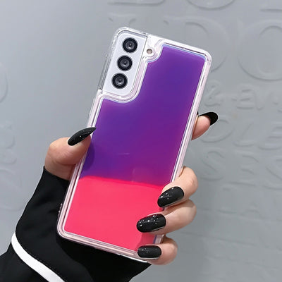 Funda Fluorescente Antiimpacto con Efecto Arenas Movedizas para Celular - Image 10