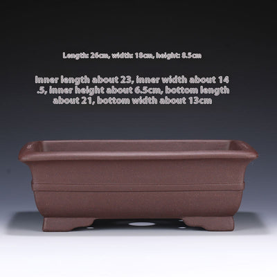 Maceta Rectangular de Cerámica Yixing Purple Sand - Image 12