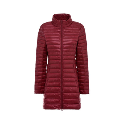 Abrigo Acolchado Mujer Otoño Invierno - Chaqueta Ligera Cuello Alto Ajustada Talla Grande - Image 11