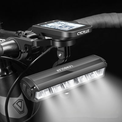 Luz Frontal para Bicicleta Recargable de Gran Capacidad Baojia con Soporte Ajustable