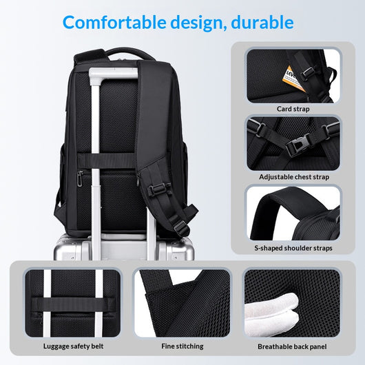 Mochila Casual Minimalista para Hombre - Ideal para Trabajo y Viajes - Image 5