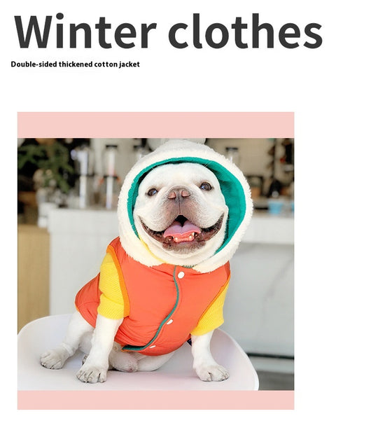 Abrigo Térmico Reversible para Perros y Gatos - Algodón Grueso con Forro Polar Invierno - Image 19