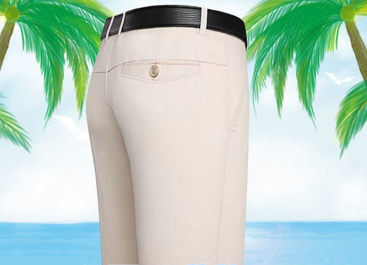 Pantalones Casuales Holgados para Hombre Cintura Alta Corte Recto - Image 13