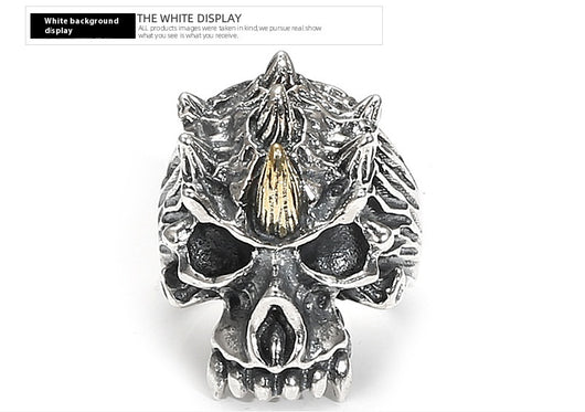 Anillo de Calavera Personalizado Abierto para Hombre - Image 9