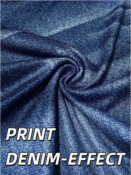 Leggings Acampanados con Estampa Digital y Efecto Denim - Image 10