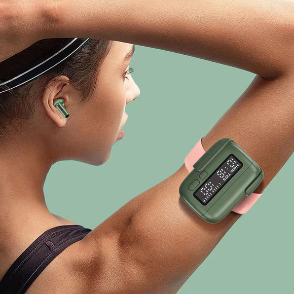 Audífonos Bluetooth Portátiles con Pantalla Digital y Reloj
