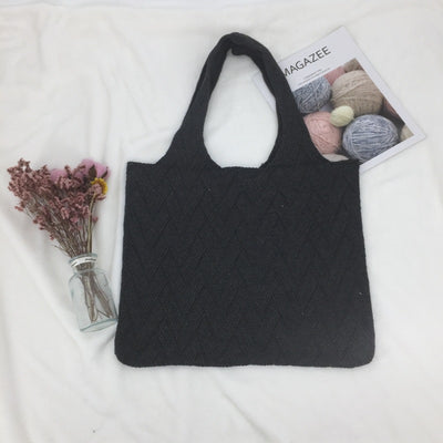 Bolso de Hombro Tejido con Gran Capacidad para Uso Diario - Image 9