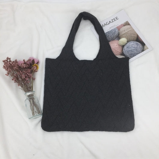 Bolso de Hombro Tejido con Gran Capacidad para Uso Diario - Image 9
