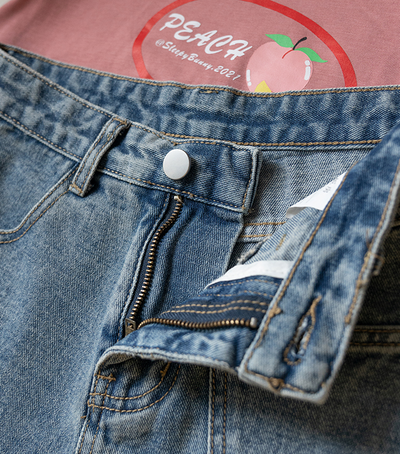 Shorts de Mezclilla Retro Versátiles con Bolsillos Laterales - Image 12