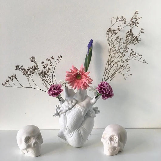 Florero Decorativo en Forma de Corazón, Estilo Nórdico, Escultura de Cerámica para el Hogar - Image 20