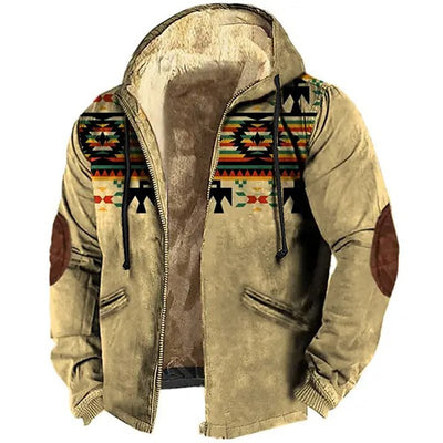 Suéter Hoodie Bejirog con Estampado a Rayas para Hombre - Image 2