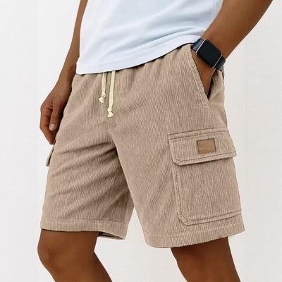 Shorts Corduroy con Bolsillos Laterales y Cordón 3D para Hombre - Image 15
