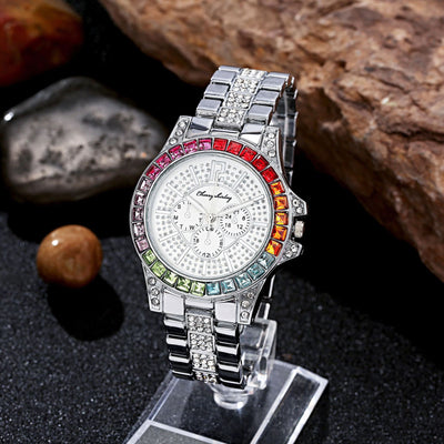 Reloj de Pulsera Acero Diamante Gypsophila para Mujer con Cristales de Rhinestone - Image 5