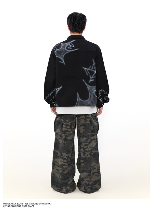 Chaqueta Urbana Unisex con Cierre de Cremallera - Estilo Graffiti Primavera Otoño - Image 10